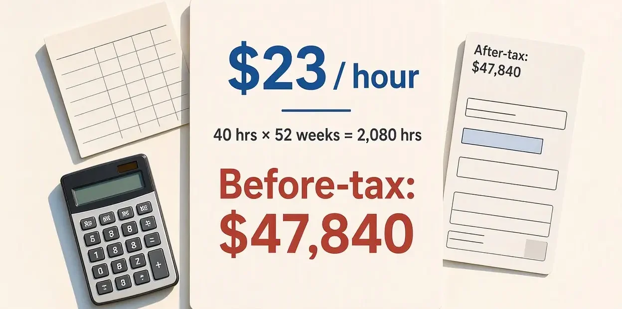$23 an Hour Is How Much a Year