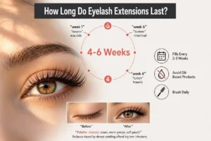How Long Do Eyelash Extensions Last? (4-6 Weeks, Fills & Care Tips)